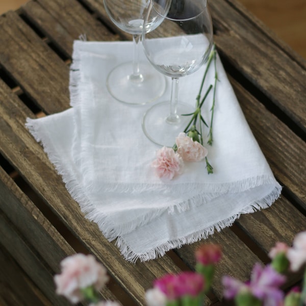 Linen napkins, cloth napkins, sizes 12", 14", 16", 18", 20", soft, washed linen, Wedding napkins, restaurant napkins, table cloth linen