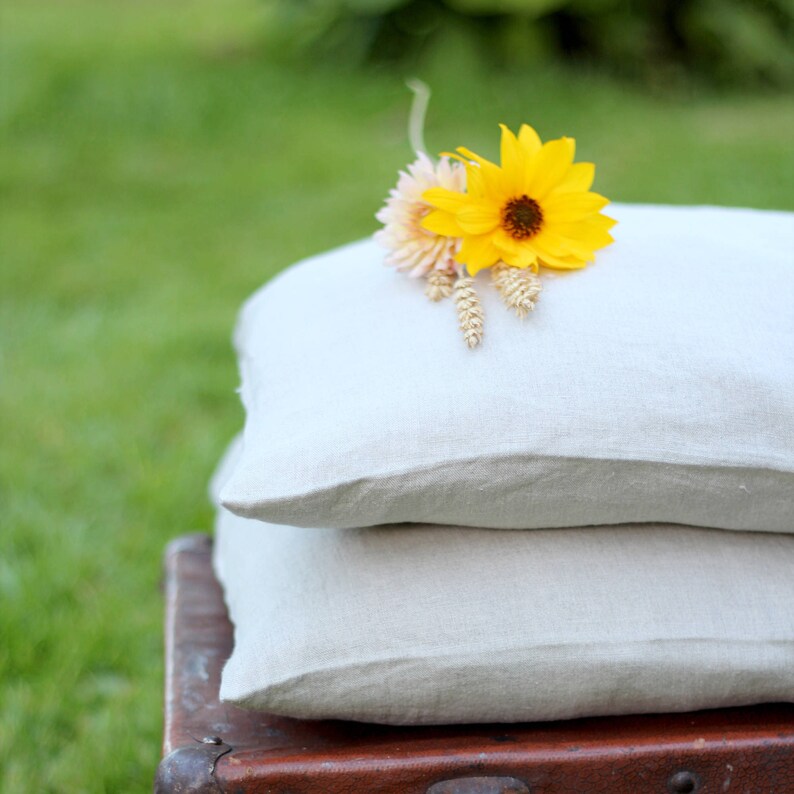 Natural eco friendly linen pillow shams linen pillow case Etsy
