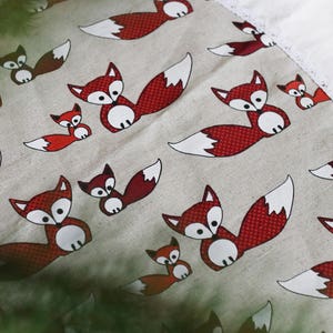 Christmas tree fox decor/Christmas Tree Skirt/Christmas Decoration/Woodland Christmas/Christmas Ornament/Fox Foxes decor/Christmas accents image 7