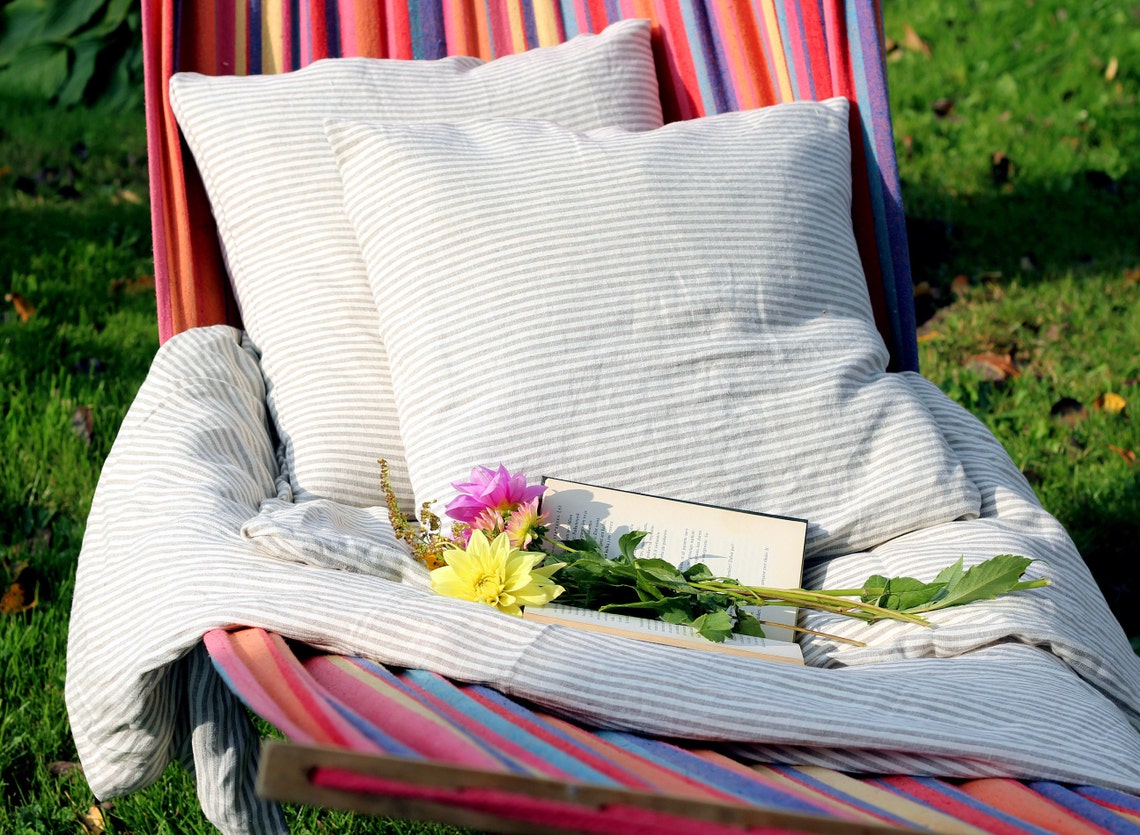 Natural Linen Duvet Cover With Button Closure. Single Double Etsy UK
