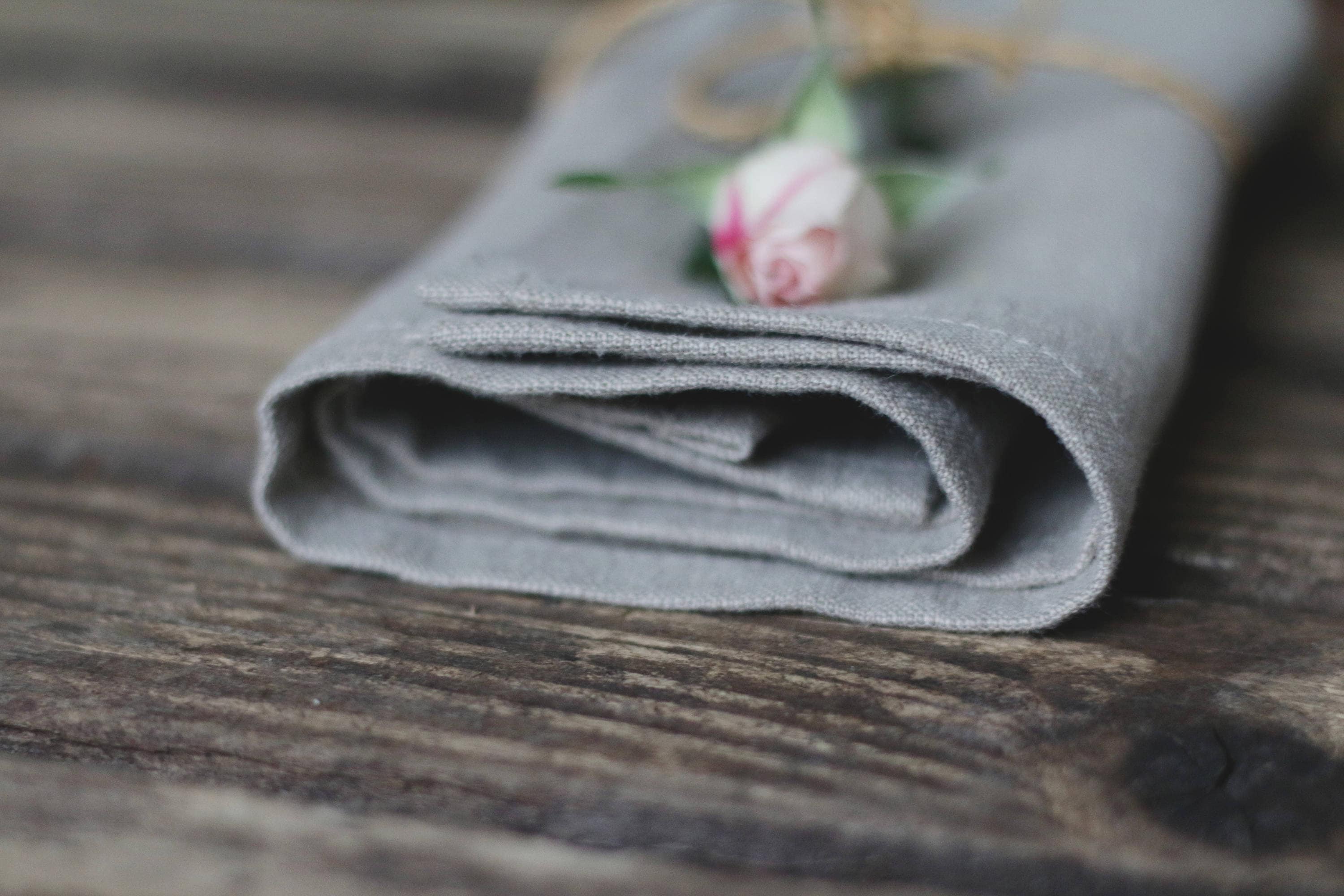Wedding napkins, Gray Linen napkins, 12, 14, 16, 18, 20 napkins, kitc…