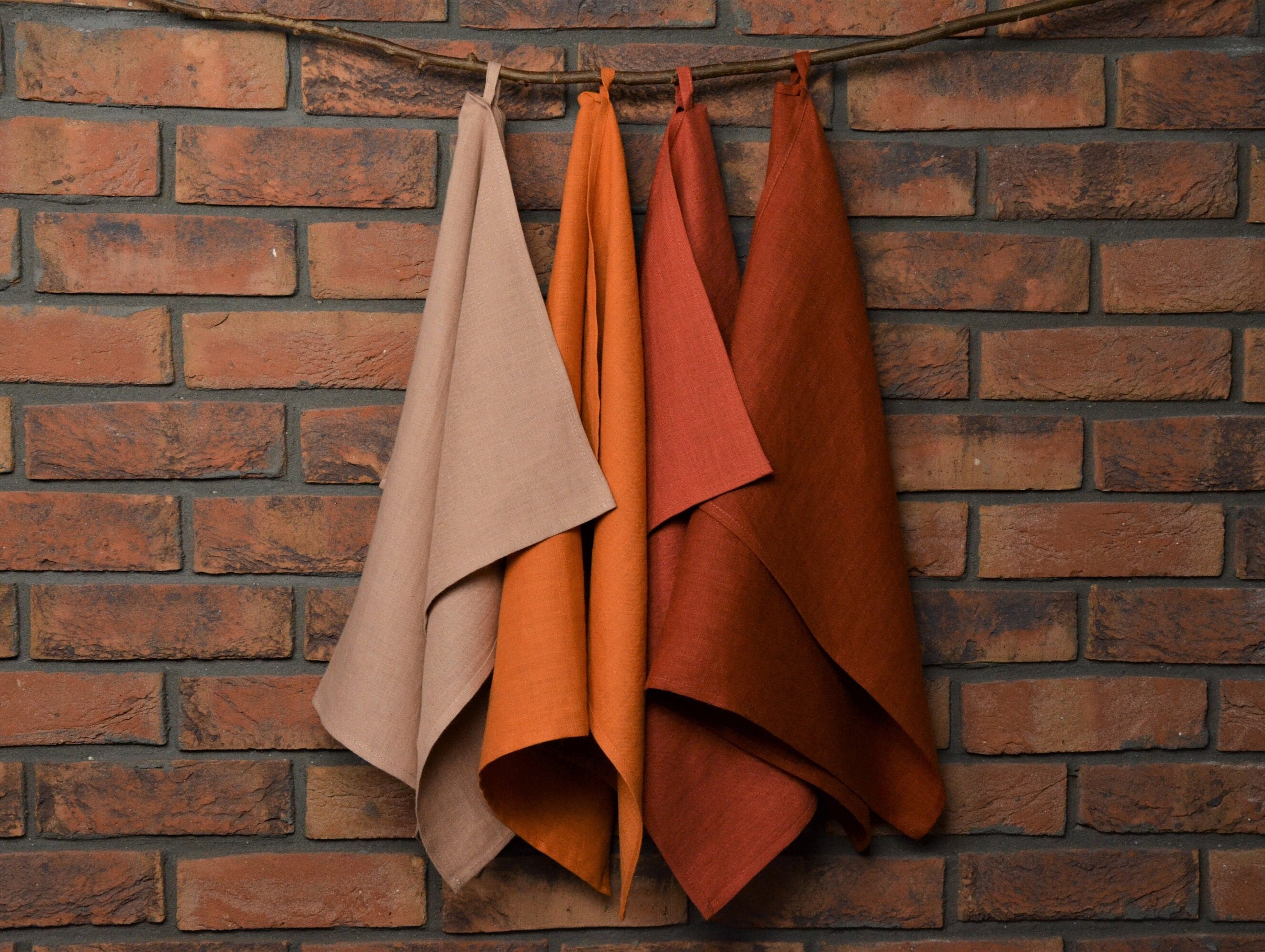 Bright orange hand towels sale