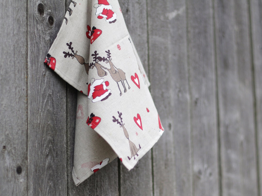 Christmas Tea Towels, Christmas Kitchen Hand Towels for Gift, Christmas