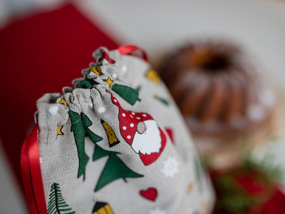 RXIRUCGD Christmas Sacs Cadeaux De Noël Grands, Sacs D'Épicerie Réutilisables Pour Fête Holiday