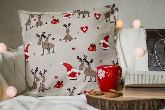 Christmas pillows etsy discount