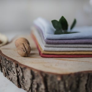 Linen fabric samples
