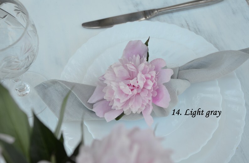 Wedding napkins Gray Linen napkins soft napkins 16 18 linen napkins 20 napkins cloth napkins table cloth kitchen napkins 14 12