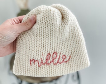 Personalized Name | New Baby Gift | Personalized Newborn Hat | 8 Different Color Options | Newborn Name Hat | Baby Name Hat | Custom Hats