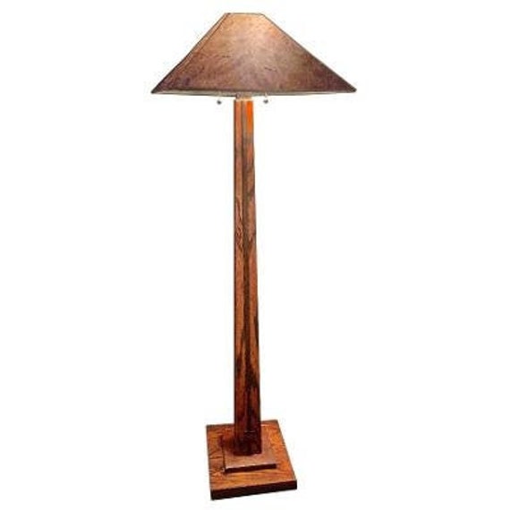 Mica shade floor lamp deals