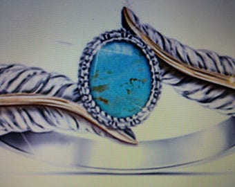 Jewelry Turquoise Silver Eternity Ring Bostonbackbay Jewelry