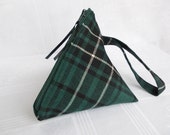 wool tartan coin purse