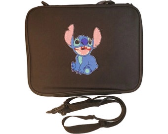 New Embroidery no Lilo STITCH Sitting Smiling Pin Collections Book Bag Large for Disney Pins holds about 300 Hidden Mickey pins
