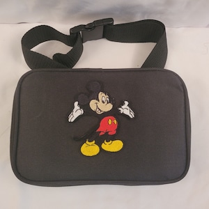 Disney Sac à bandoulière Mickey 100 à double compartiment gris