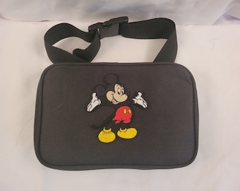 Mickey Mouse Pin Trading Bag Adult-Child Convertible Fanny Pack Shoulder Bag Small Holds about 100 Hidden Mickey size pins WDW Park Perfect