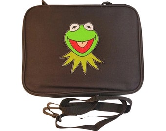 NEW Embroidery Kermit the Frog Muppet Pin Trading Book Bag LARGE for Disney Pin Collections holds about 300 Hidden Mickey pins