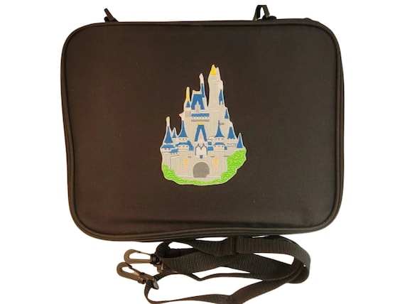 Embroidery Cinderella Castle Magic Kingdom Pin Trading Book Bag LARGE for  Disney Pin Collections Holds 300 Pins 
