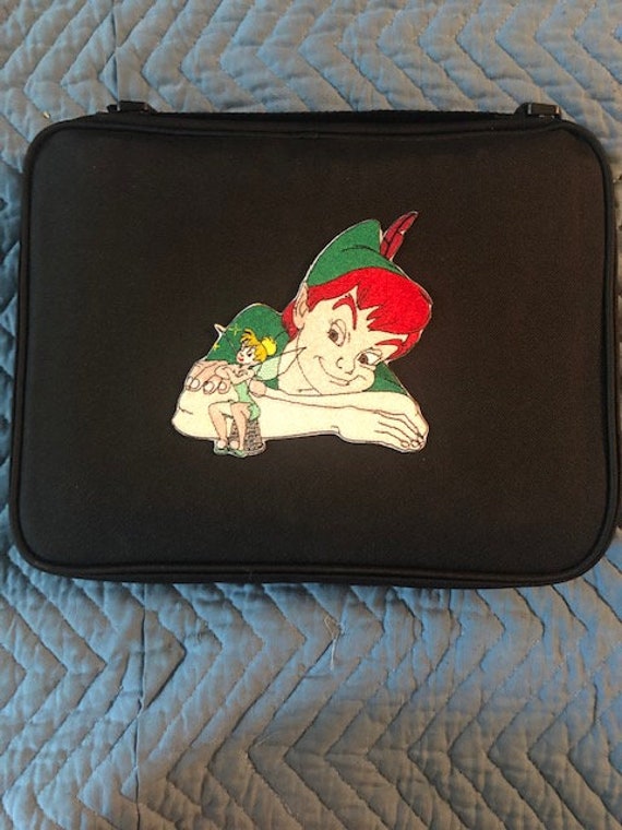 NEW Embroidery Peter Pan Tinker Bell Large Pin Trading Book Bag for Disney  Pin Collections Holds 300 Hidden Mickey Pins 