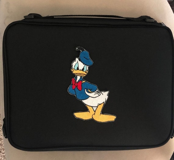 NEW Embroidery Large Angry Donald Duck Mad Pin Trading Book Bag LARGE for  Disney Pin Collections Holds 300 Hidden Mickey Pins FREESHIP 