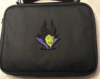 NEW Sleeping Beauty Disney Villain Embroidery Maleficent Pin Trading Book Bag for Disney Pin trading Collections