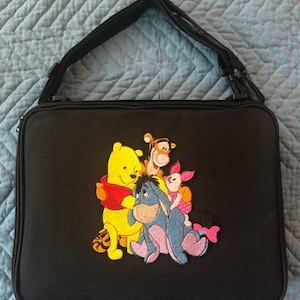 NEW Embroidery Winnie the Pooh & Friends Tigger Eeyore Piglet Pin Trading Book Bag LARGE for Disney Pin Collections holds 300 Hidden Mickey