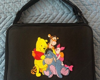 NEW Embroidery Winnie the Pooh & Friends Tigger Eeyore Piglet Pin Trading Book Bag LARGE for Disney Pin Collections holds 300 Hidden Mickey