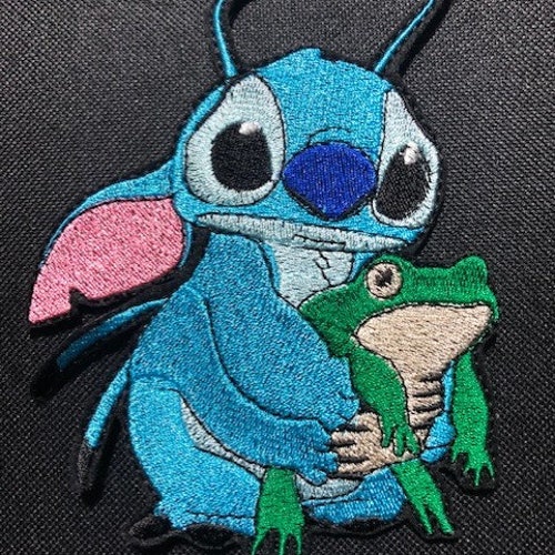 New Embroidery no Lilo STITCH Holds Pet Frog Pin order Trading Book Bag for Disney Pin Collections