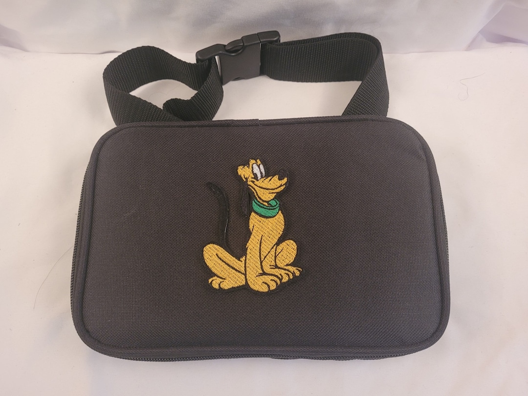 NEW Embroidery Mickeys Dog PLUTO Small Pin Trading Shoulder Bag