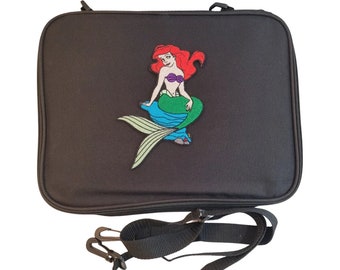 Disney's Ariel Little Mermaid Pin Trading Bag • Embroidered Pin Book • Large Pin Display Case • Holds 300 Pins
