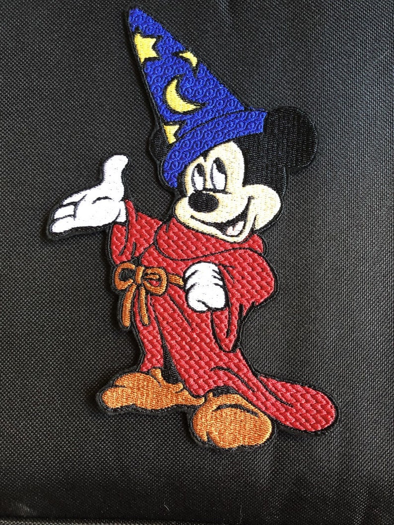 Embroidery Large Mickey Mouse as Sorcerer Apprentice Pin - Etsy