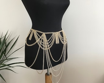 chain skirt body mini jewelry gold