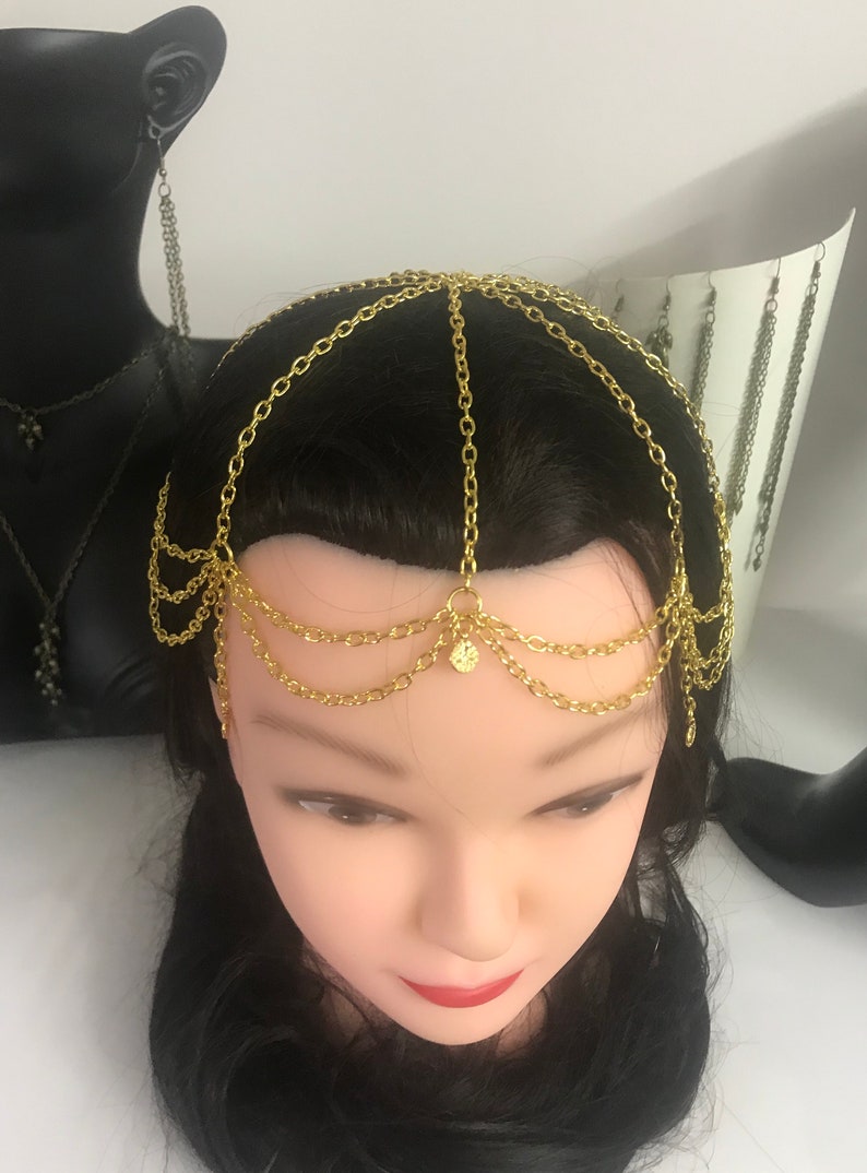 Gold Hair Dress Hair Jewelry Hair Accessories Hair Dress Etsy