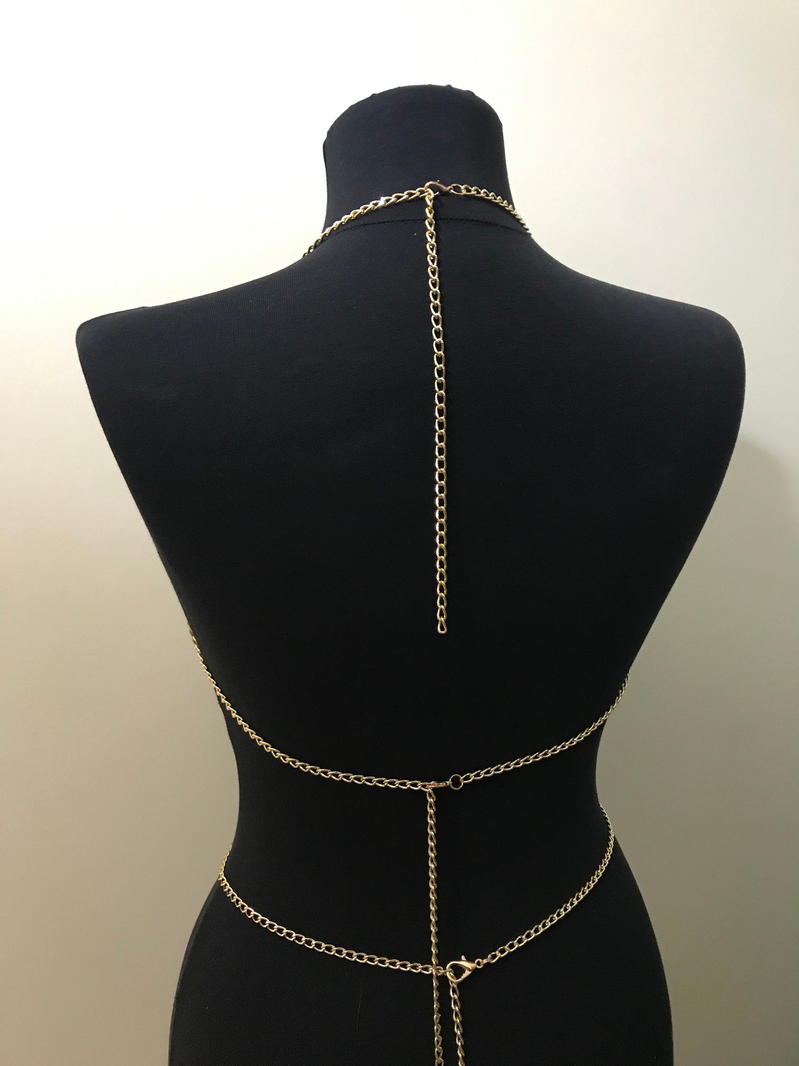 Gold chain bra Body Chain Body Jewelry Sexy Chain Bra Etsy