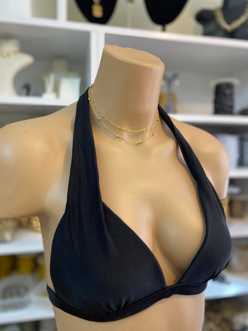 Minimalist jewelry Gift idea Choker Chain Necklacei Simple Chain Necklace Gold Chain Necklace Necklace Set