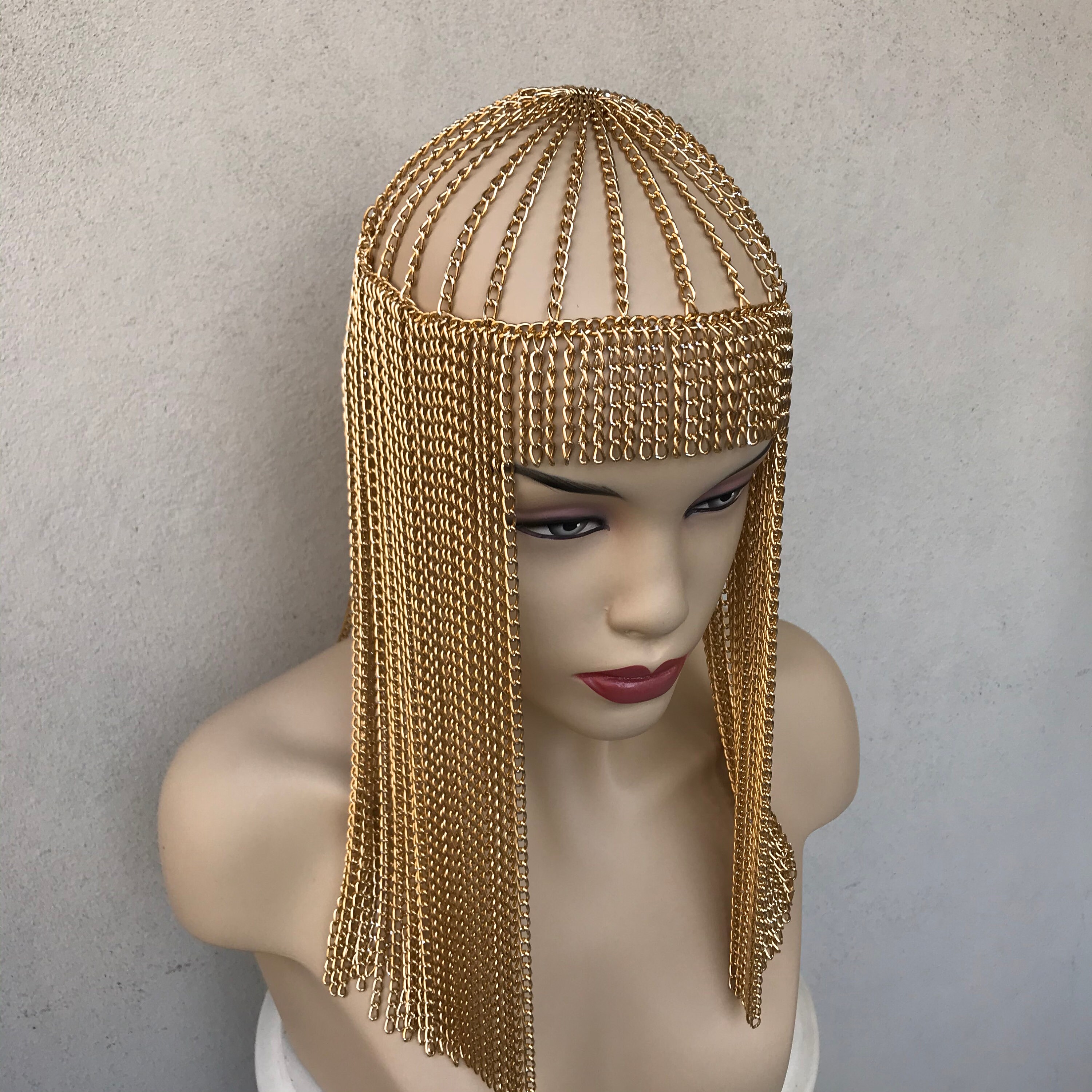 Gold Hair Chain Hair jewelry Hair Accessories Head Dress Etsy