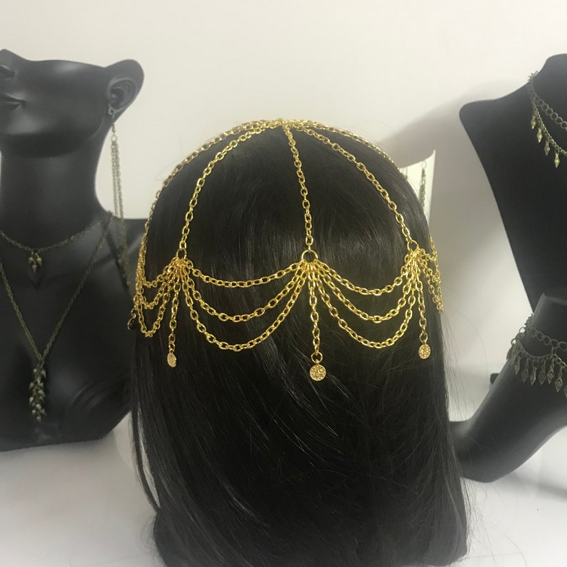 Gold Hair Dress Hair Jewelry Hair Accessories Hair Dress Etsy