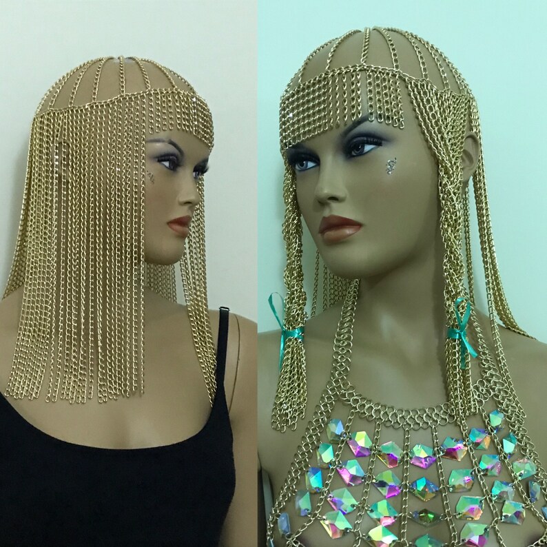 Gold Hair Chain Hair jewelry Hair Accessories Head Dress Etsy