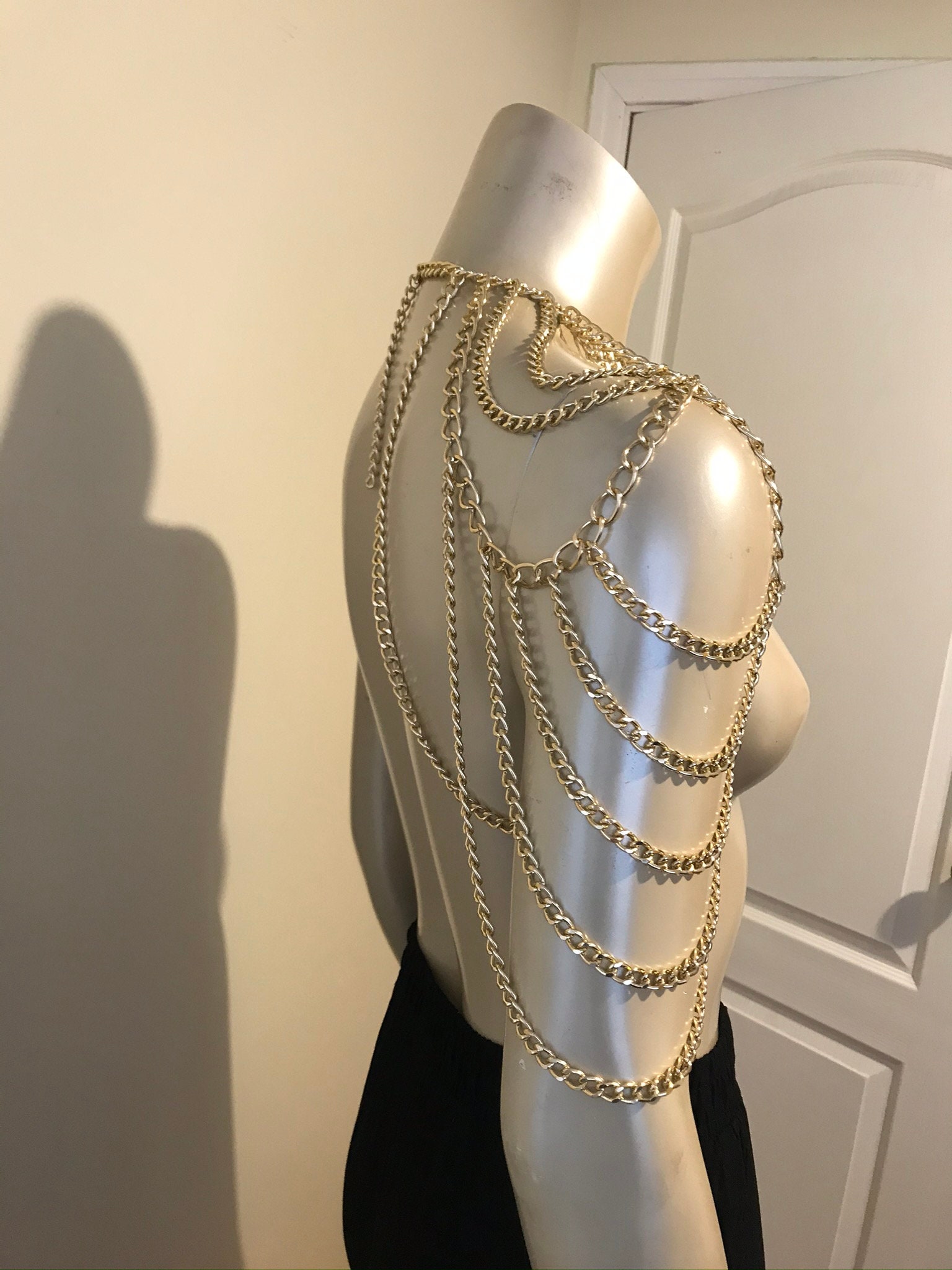 Gold Shoulder Chain Shoulder Jewelry - Etsy