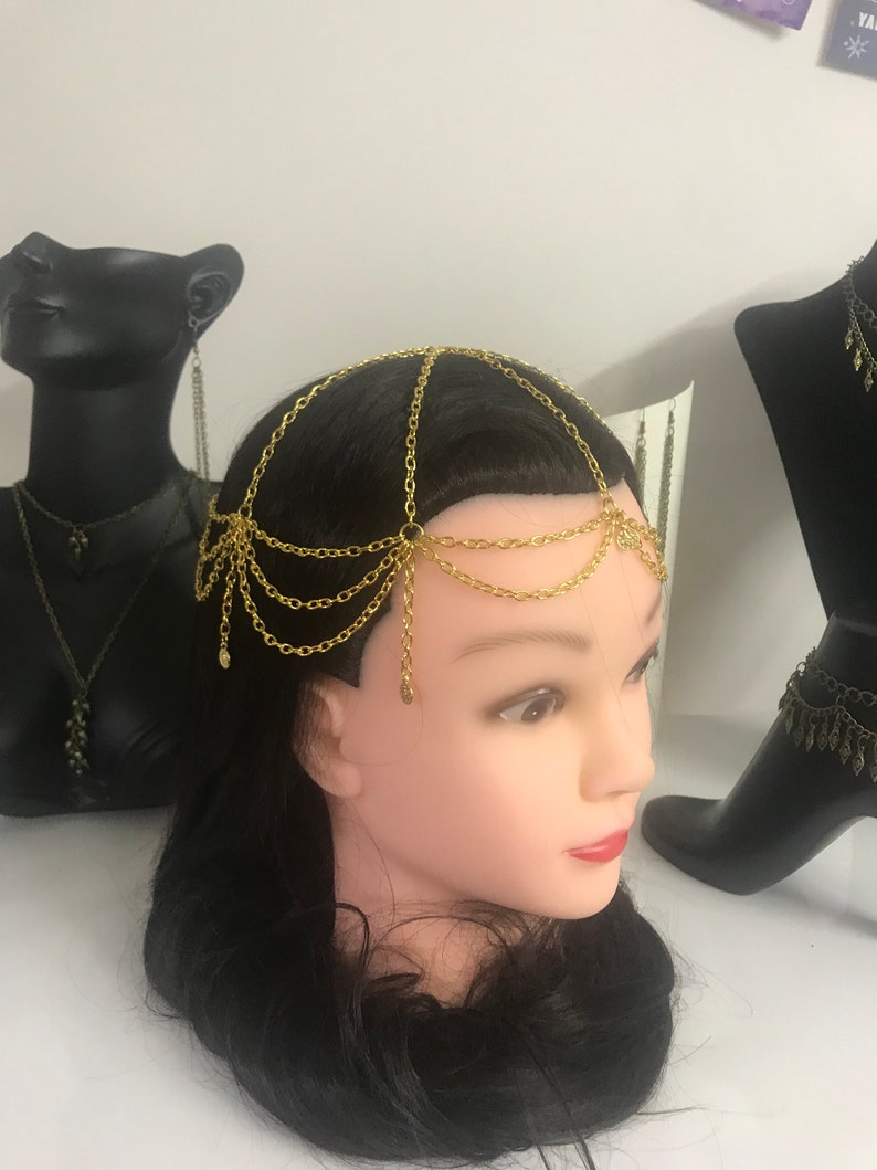 Gold Hair Dress Hair Jewelry Hair Accessories Hair Dress Etsy