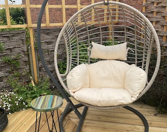 Bespoke Coastal Cottage Side Coffee Table in our Old Boat Wood Style Sandy Cove Colour Scheme 30 cm Diameter with Black Metal Hair Pin Legs