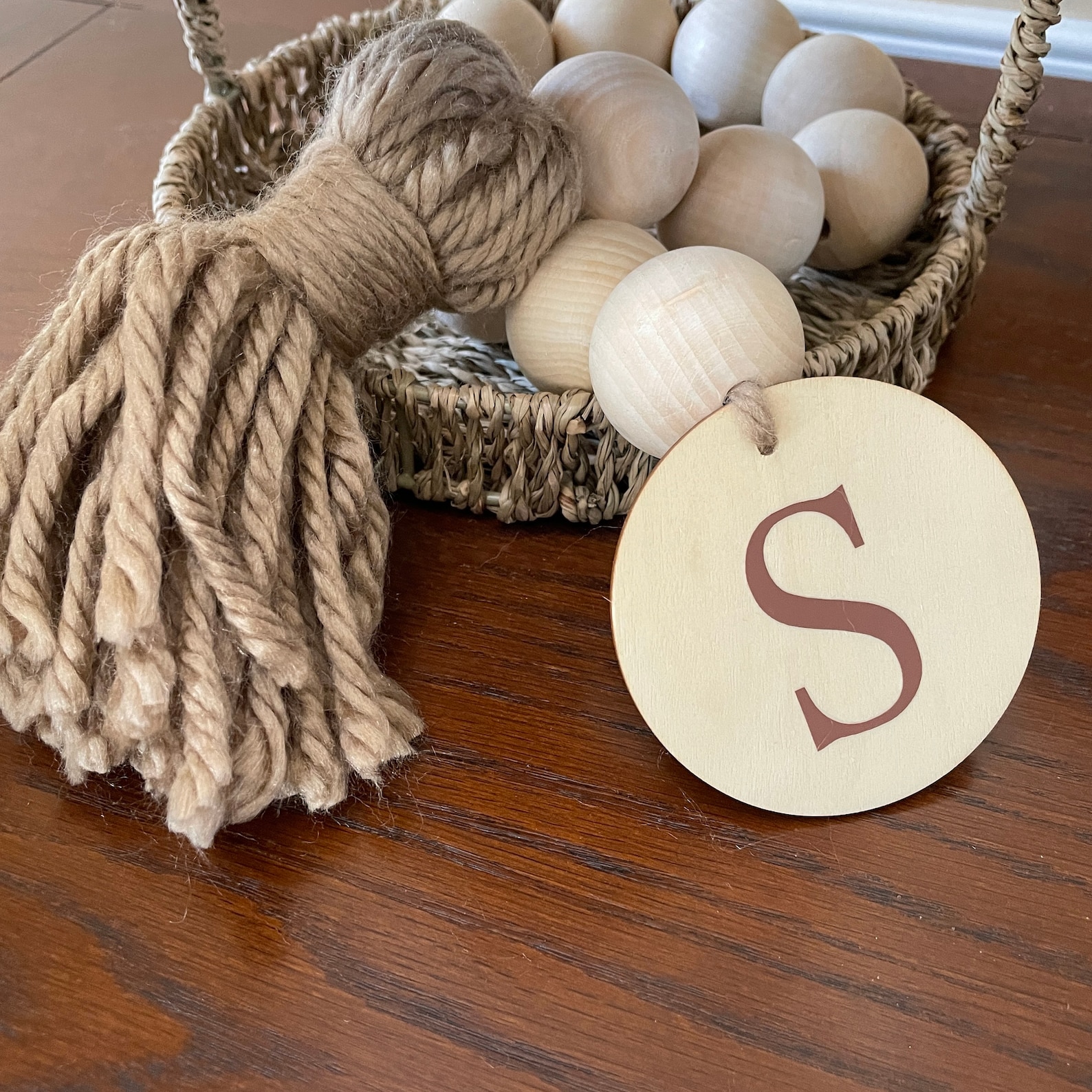 Extra Large Wood Bead Garland wooden Bead Garland Rustic Etsy