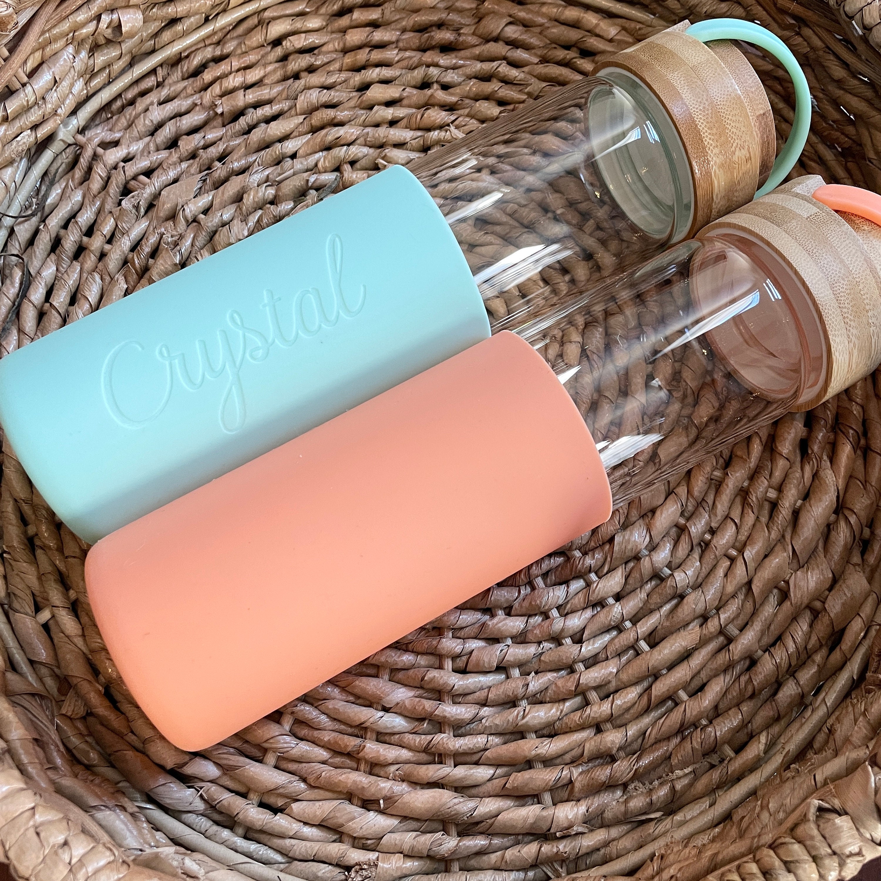 Silicone Glass Water Bottle Sleeves: Anti slip - Temu