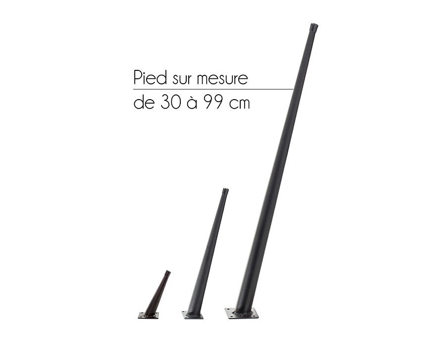 Pied Conique sur Mesure de 30 à 99cm