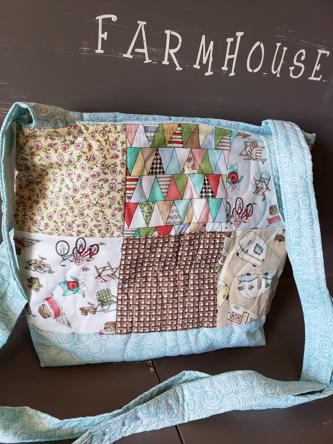 Quilted Handbag for Women Fabric purse for women Purse Tote Etsy