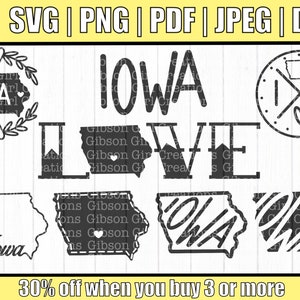 Iowa Svg | Iowa svg Bundle | IA svg | Iowa State Bundle svg | State svg | Bundle svg | Cut files | Iowa Dxf | Iowa Clip Art | Digital