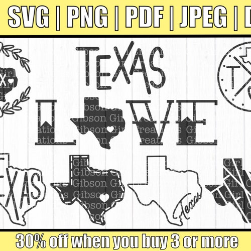 SIXTEEN Texas SVG Files | Etsy