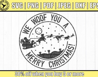 Dog Christmas Svg | Dog Svg | Pet Christmas Svg | Pet Svg | Woof Svg | Dog Cut File | Cut File For Cricut | Funny Svg | Christmas Cut File