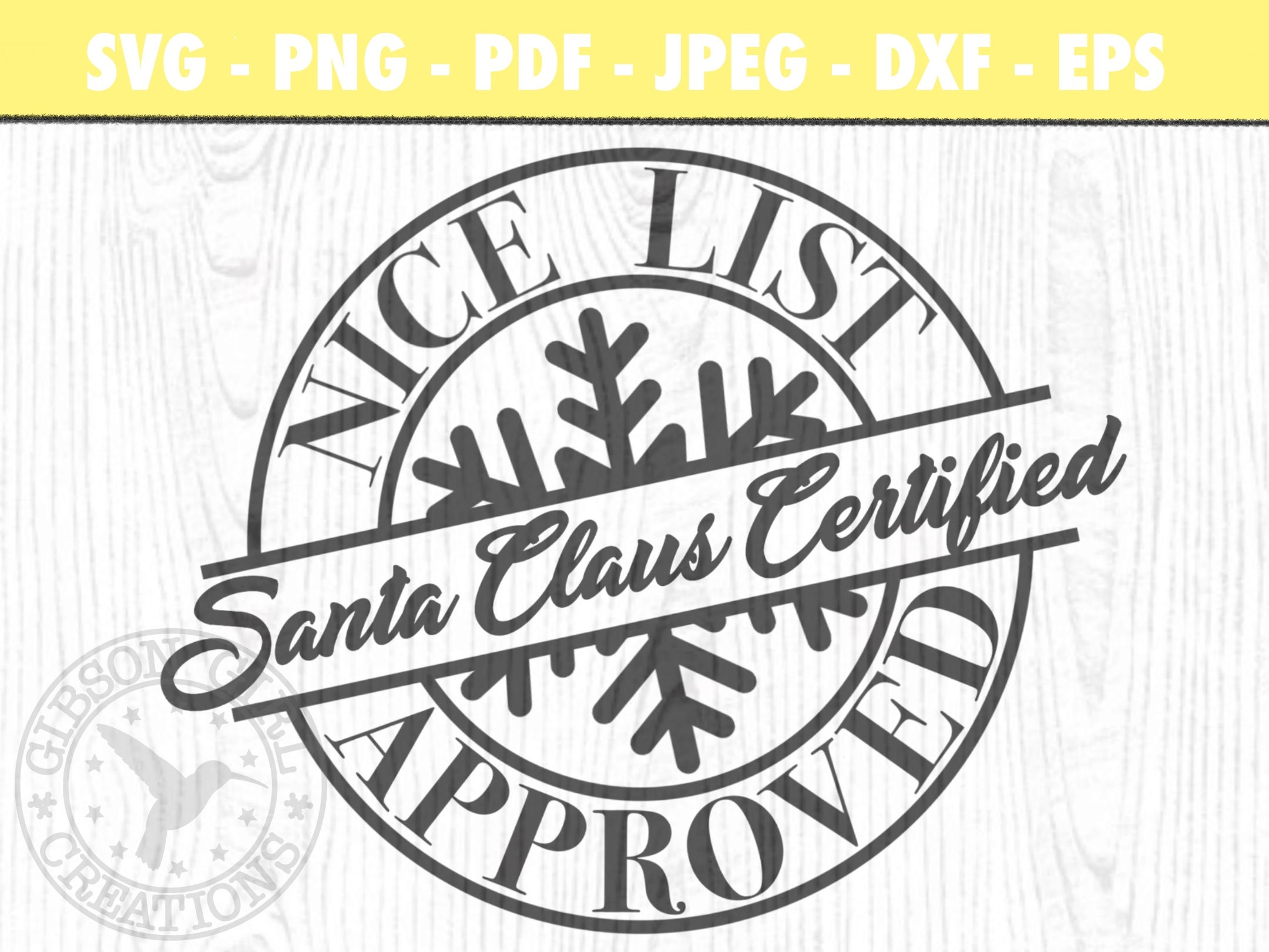 Nice List Svg Christmas Nice List Svg Christmas Stamp Svg | Etsy