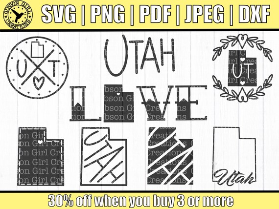 Utah Svg Utah Svg Bundle UT Svg Utah State Bundle Svg - Etsy