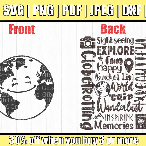 Wanderlust Svg For Vacation | Travel Svg For Cricut | Backpacking Svg For Shirts | Adventure Svg | World Traveler Svg | Globetrotting Svg