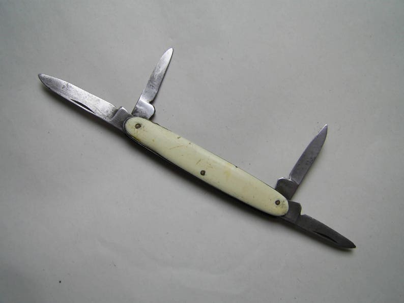 Vintage Four bladed FOLDING POCKET KNIFE circa 1920 Etsy